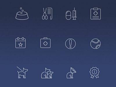 Icons set for Talk2Tail app