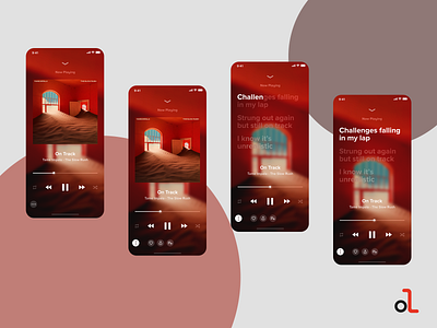 Music Player UI + Lyrics