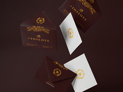 #IOSLove Wedding Invite envelope identity design invite design wedding invite