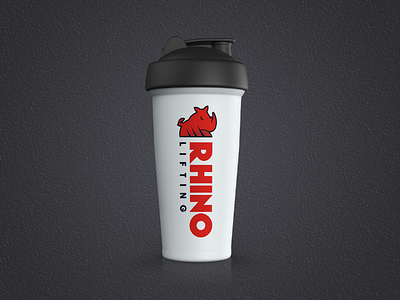 Rhino Lifting Logo - Shaker mock-up adobe brand branding design graphic design illustrator lifting logo logo design rhino type typography