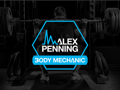 Logo Design for Alex Penning - alternative lockup adobe branding fitness gym logo logo design personal trainer rebrand training typography