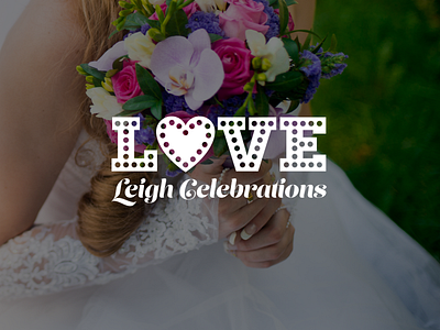 Love Leigh Celebrations Logo adobe brand design brand identity branding design eventplanning events graphicdesign illustrator logo logo design marriage occasions typography vector wedding