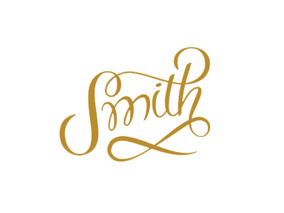 Smith lettering logo smith type