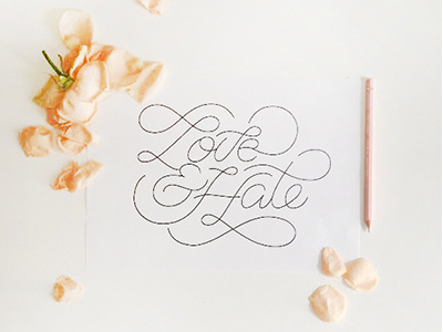 Lovehate hate lettering love type typography wip