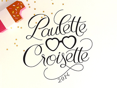 Paulette lettering logo magazine paulette type