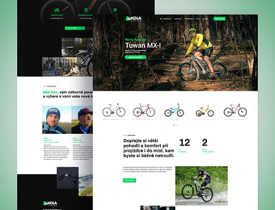 E-kolavysocina web art bicycle branding concept design ebike ui ux web webdeisgn website