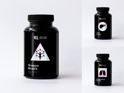 Kyo Life - Supplement Package Design design gradient label design medicine packaging package design print design supplement packaging