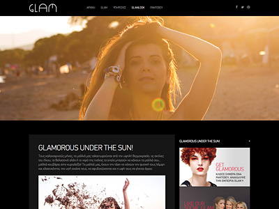 Glam Hair Salon color glam hair salon image slider web design website