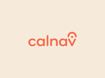 Calnav logo brand identity branding brandmark design design system geo location identity logo logotype startup vector