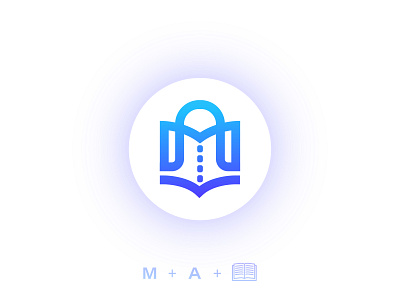 "M.A" teacher Logo Design branding design graphicdesign icon letermark logo logodesign logomotion logotype vector