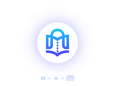 "M.A"  teacher Logo Design