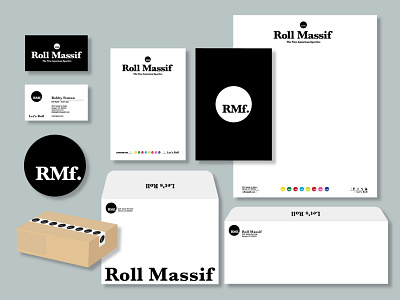 BeneskiDesign RollMassif Correspondence branding design letterhead design print design