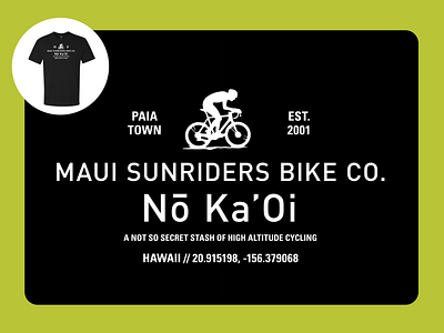 Ride Maui design illustration screen print