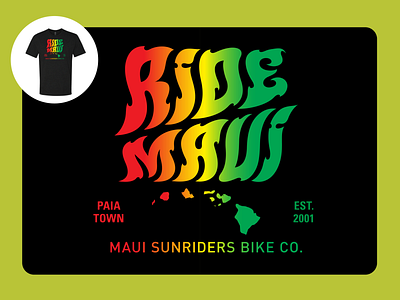 Ride Rasta design illustration screen print