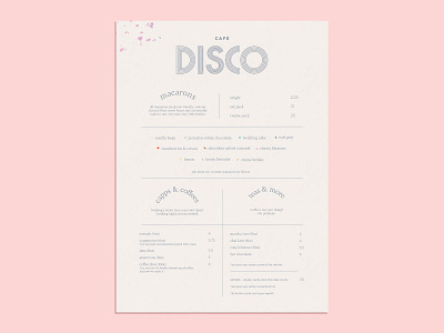 Cafe Disco - Menu