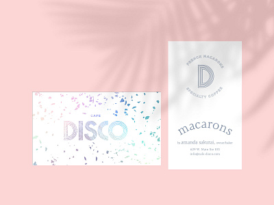 Cafe Disco - Business Cards 1 brand exploration branding branding concept business cards