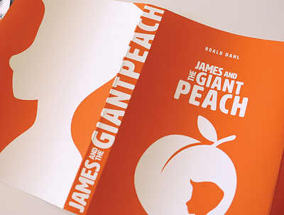 James and the Giant Peach book cover book cover design design james and the giant peach peach roald dahl typography