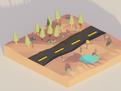 Low Poly Road