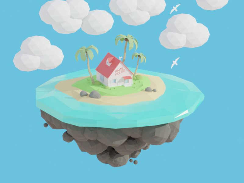 Kame House - DBZ by Daniele De Sanctis on Dribbble