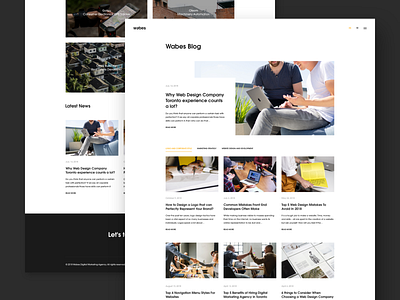 Wabes black black white clean design design agency design studio homepage ui userinterface ux ux design webdesign website