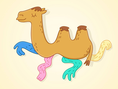 Camel toe childrens illustration creative digitalart illustration vector