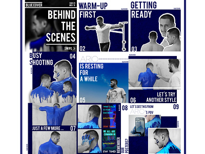 BLUE - Behind The Scenes blue color cover design coverart digitalart music photography photoshop spotify spotify cover