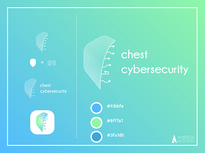CHEST cybersecurity - more details adobe brand branding cyber cybersecurity design font illustrator logo logo design logodesign logofolio security security logo vector