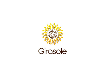 GIRASOLE flowershop adobe brand branding design flower flowershop font illustrator logo logo design logodesign logofolio sunflower vector