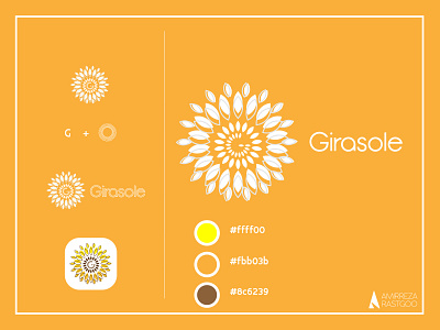 GIRASOLE flowershop - more details adobe brand branding design flower flowershop font illustrator logo logo design logodesign logofolio sunflower vector