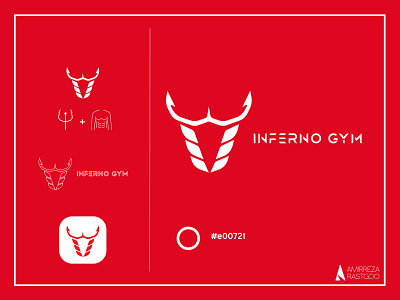 INFERNO gym - more details adobe brand branding design font gym gym logo illustrator logo logo design logodesign logofolio sports sports logo vector