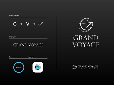 More about "Grand Voyage" adobe brand identity branding cruise cruise ship illustrator logo logo design logodesign logofolio portfolio ship travel travel agency visual identity voyage