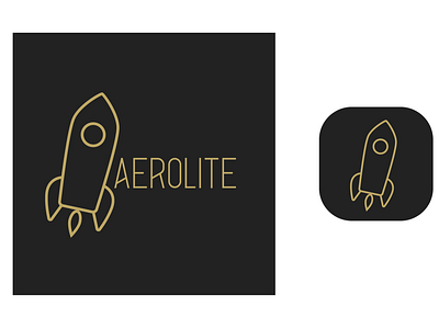 Day 1/50 Rocketship Logo aerolite dailylogochallenge day 1 design logo logodesign rocket rocketship rocketship logo ship