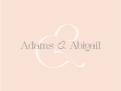 Day 7/50 Fashion Logotype adams abigail adams and abigail brand branding dailylogochallenge day 7 design fashion fashion brand logo logodesign logotype wordmark