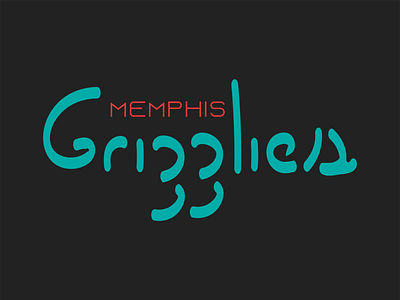 Day 15/50 Hand Lettering Logo brand branding dailylogochallenge day 15 design grizzlies hand hand lettering hand lettering logo handlettering lettering logo logodesign memphis memphis grizzlies nba