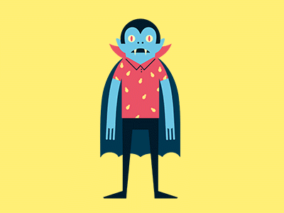 Im Dracula app character gif kids monsters