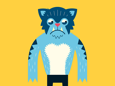 Wolfman app character illustration monster