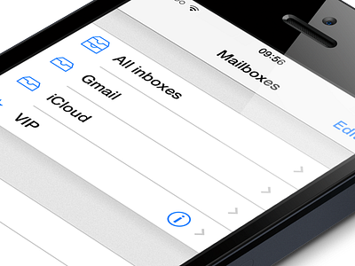 iOS 7 Mail.app redesign