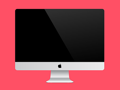 Vector iMac illustration imac vector
