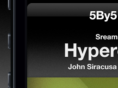 5By5 Radio redesign 5by5 apple interface ios iphone iphone5 radio