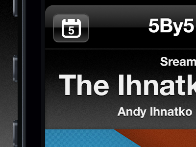 Dribbble 5by5 V2 5by5 apple interface ios iphone iphone5 radio