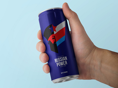 RUSSIAN POWER ENERGY DRINK LOGO REDESIGN