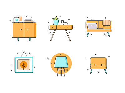 Free Furniture Icons Set