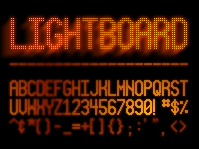 Lightboard Font