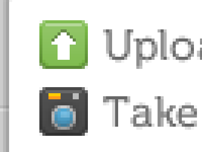 Tinycons arrow camera icon tiny upload