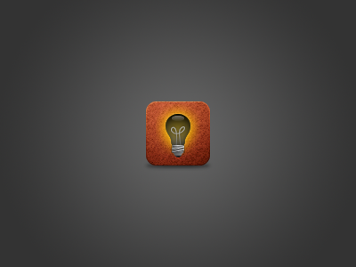 It's a bulb bulb glow icon ipad