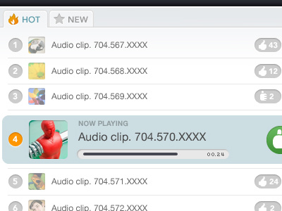 Hot Audio Clips audio hot player