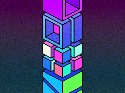 Block Tower.png design illustration web