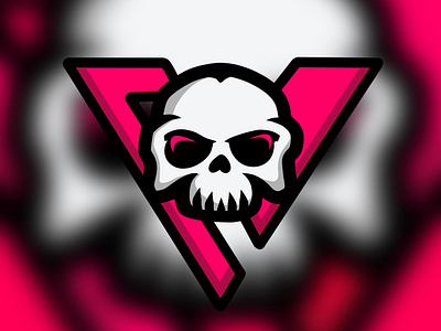 V Skull Logo