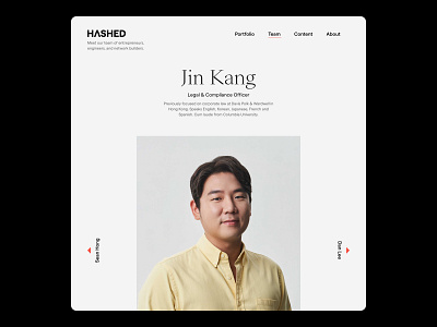 Hashed art direction blockchainfirm design people photography team typography web website design