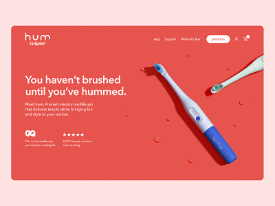 Hum by Colgate design ecommerce interaction ui website website design